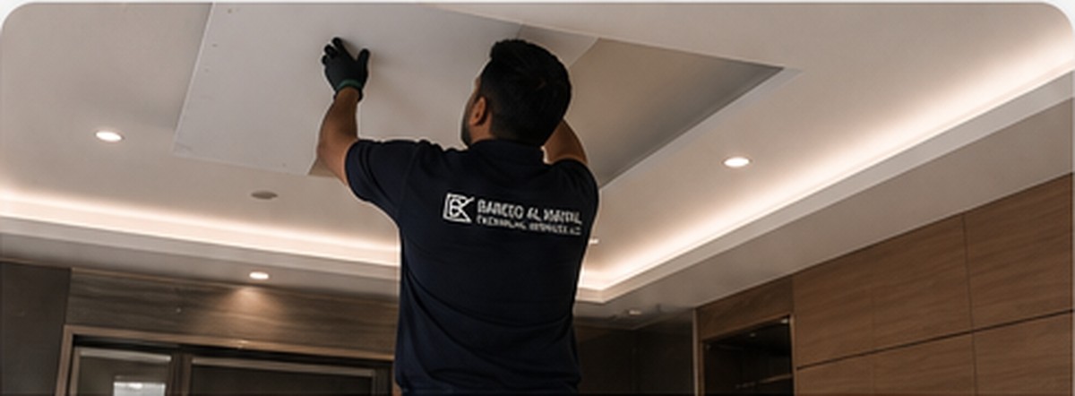 Gypsum Board Works by Bareeq Al Khayal technicians in Dubai